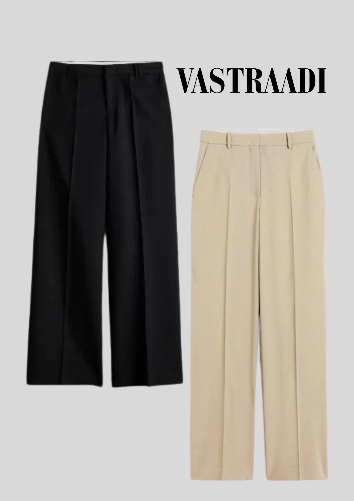 Vastradi Premium Combo Cream and black Joggers – Comfort Meets Style