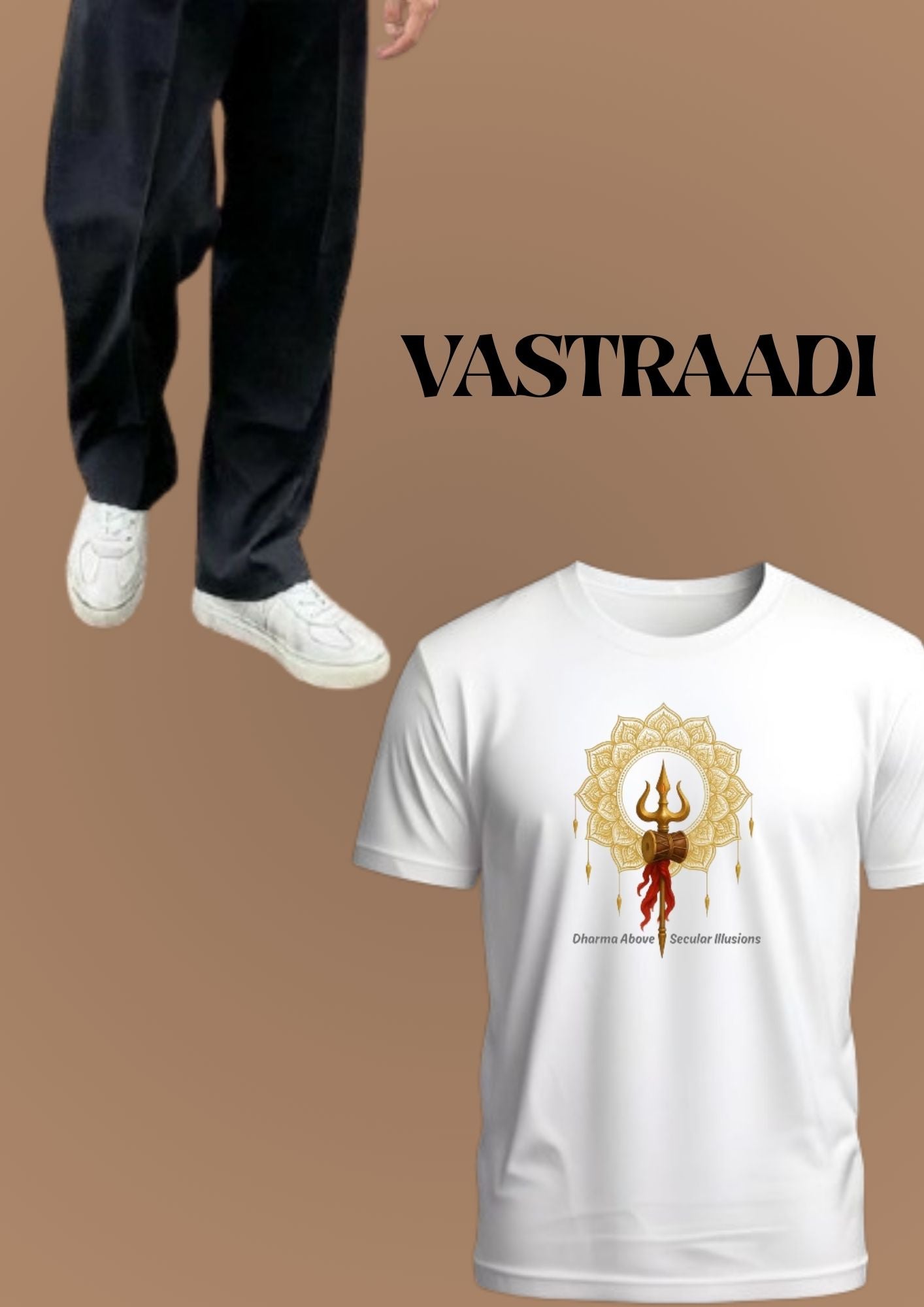 Vastradi Premium Combo Black Joggers & white T-shirt  – Comfort Meets Style