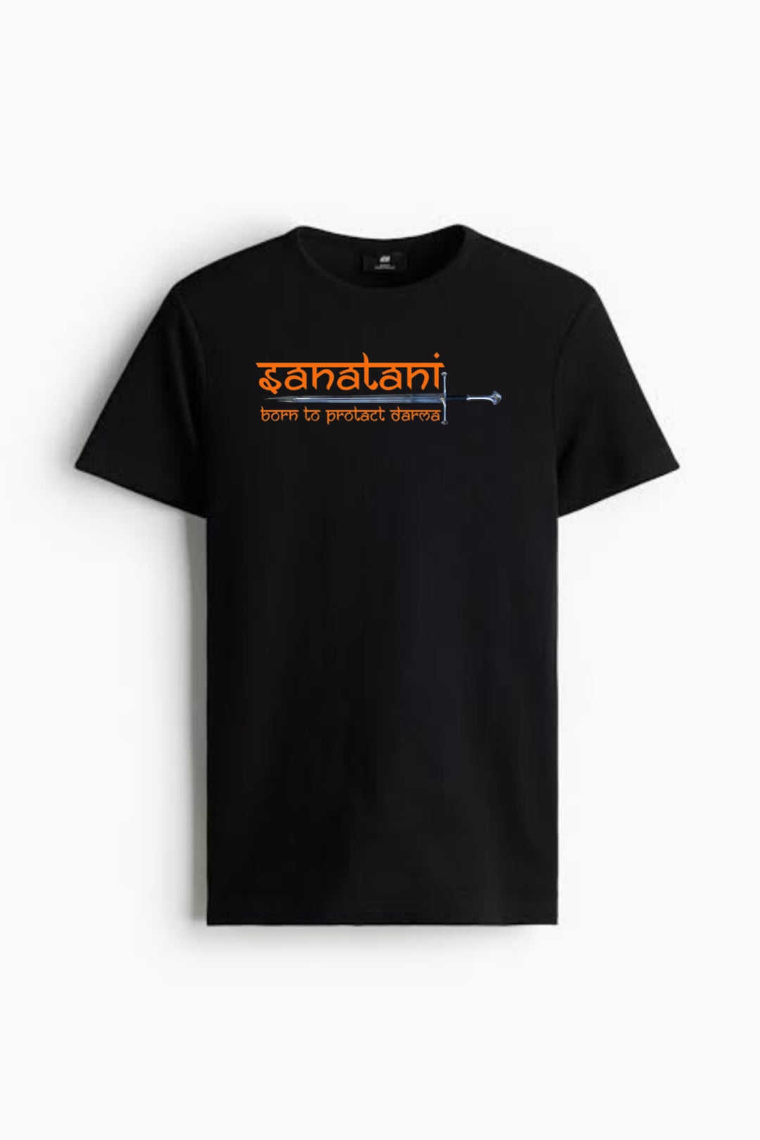 Sanatani T-Shirt Combo – Warrior by Choice & Born to Protect Dharma (Black & White)